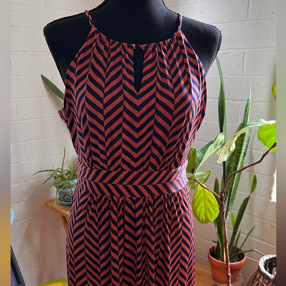 Striped maxi dress